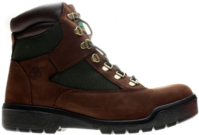 Pre-owned Timberland 6" Field Boot Beef And Broccoli (2015) In Brown/green
