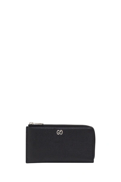 Shop Gucci Dorian Zip-around Wallet In Nero