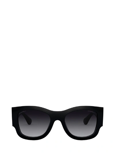 Pre-owned Chanel Ch5421b Black Sunglasses