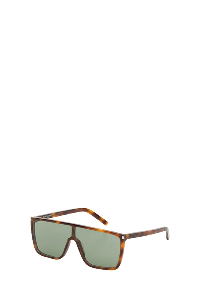 Shop Saint Laurent Sl 364 Sunglasses In Marrone