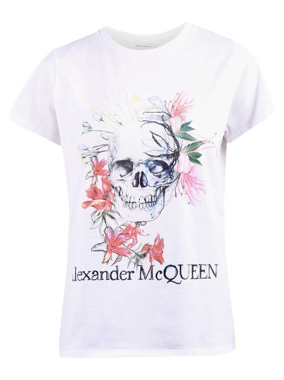 Shop Alexander Mcqueen Printed T-shirt In White