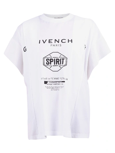 Shop Givenchy Branded T-shirt In White