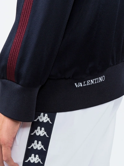 Shop Valentino Striped Sleeve Jacket