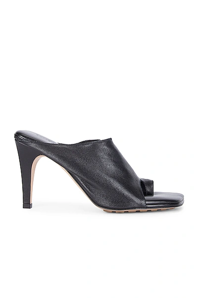 Shop Bottega Veneta Open Toe Mules In Black