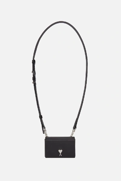 Shop Ami Alexandre Mattiussi Mini Box Bag In Black