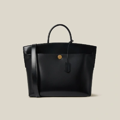 Pre-owned Burberry Black Society Top-handle Leather Tote | ModeSens