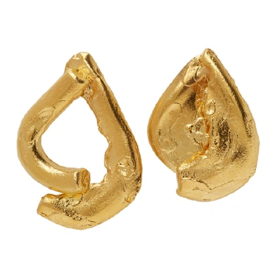 Shop Alighieri Gold 'the Warrior' Earrings