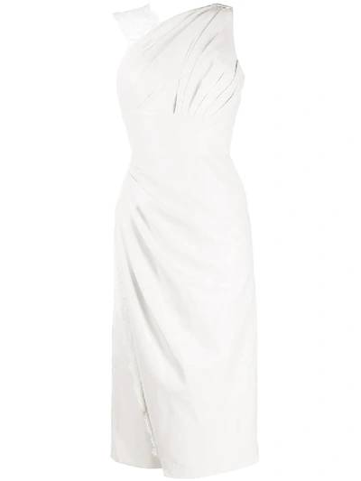 Shop Ermanno Scervino Verziertes Kleid In White