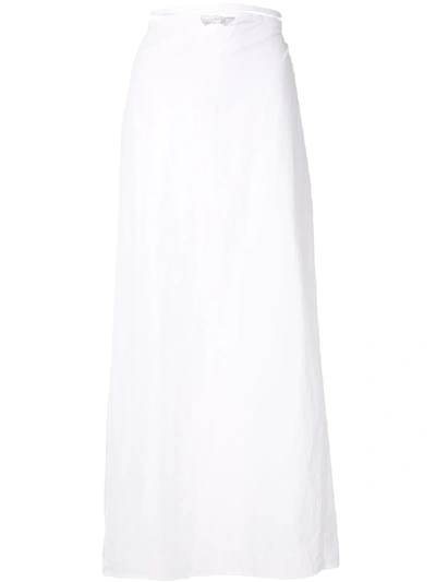 Shop Christopher Esber Loop Hole Tie Skirt In White