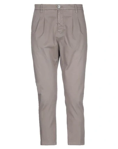 Shop Aglini Man Pants Khaki Size 33 Cotton, Elastane In Beige