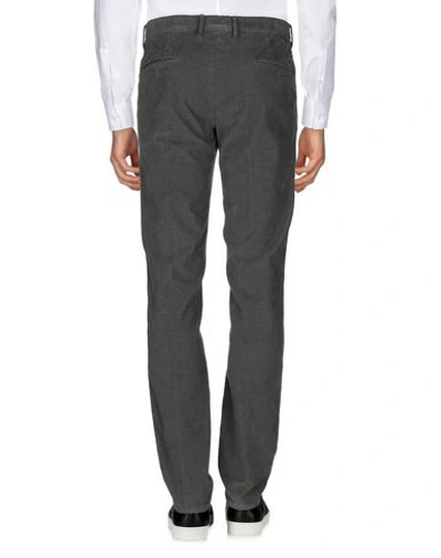Shop Incotex Man Pants Lead Size 32 Cotton, Elastane In Grey
