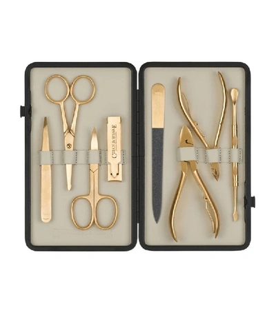 Shop Czech & Speake Gold Plated Manicure Set In White
