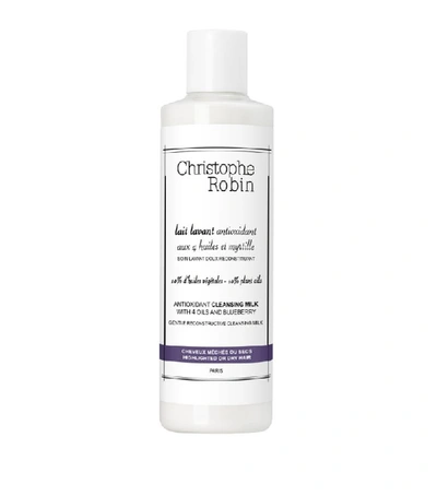 Shop Christophe Robin Antioxidant Cleansing Milk With 4 Oils And Blueberry (250ml) In White