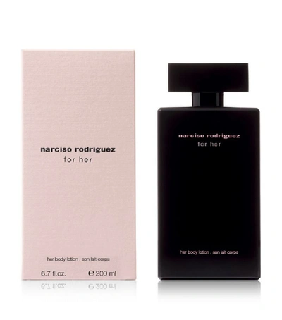 Shop Narciso Rodriguez For Her Body Lotion In White