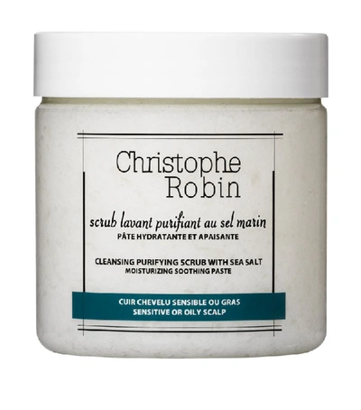 Shop Christophe Robin Cleansing Purifying Scrub With Sea Salt (250 Ml) In White