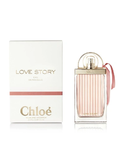 Shop Chloé Love Story Eau Sensuelle Eau De Parfum (75 Ml) In White