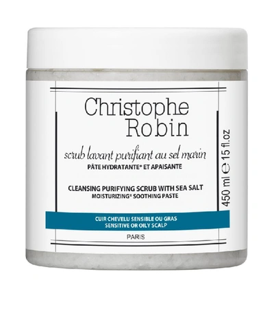 Shop Christophe Robin Cleansing Purifying Scrub With Sea Salt (450 Ml) In White