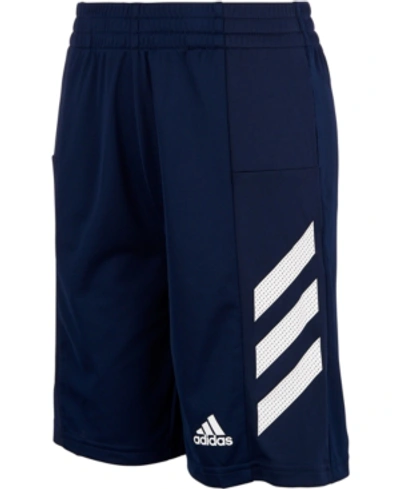 Shop Adidas Originals Little Boys New Pro Sport 3-stripes Shorts In Navy