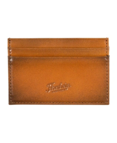 Shop Florsheim Men's  Leather Card Case In Tan