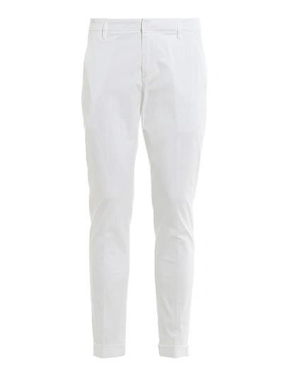 Shop Dondup Gaubert Trousers In White