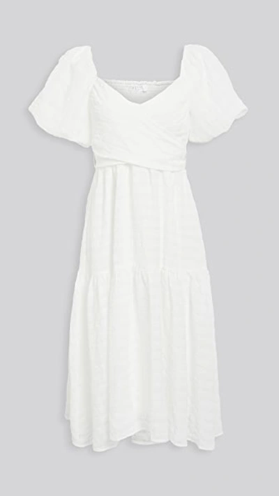 Shop Astr Sonnet Dress In White