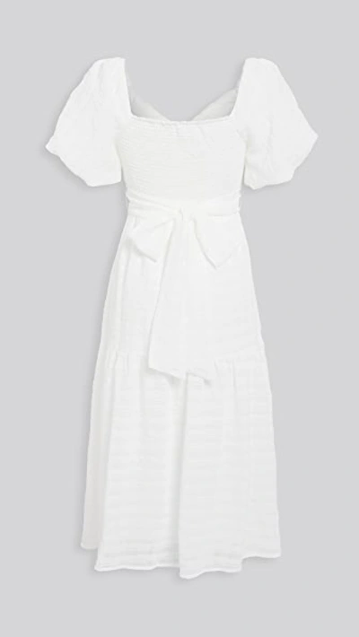Shop Astr Sonnet Dress In White