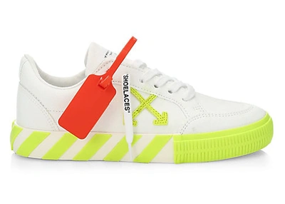 Pre-owned Off-white Arrow Low Top Neon Green (women's) In White/neon Green