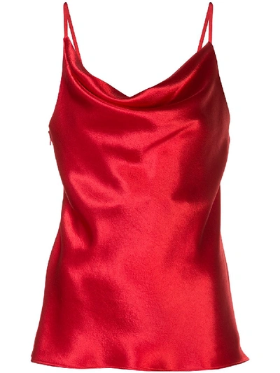 Shop Sies Marjan Satin Camisole Top In Red