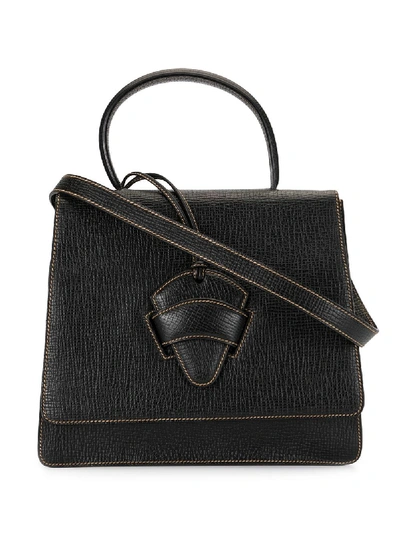 Pre-owned Loewe Barcelona Two-way Bag In Black