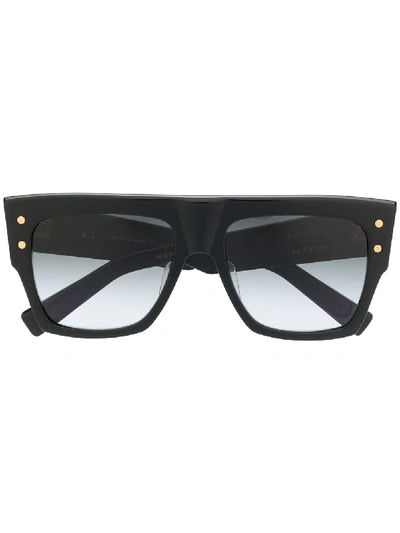 Balmain X Akoni Gradient Tinted Sunglasses In Black