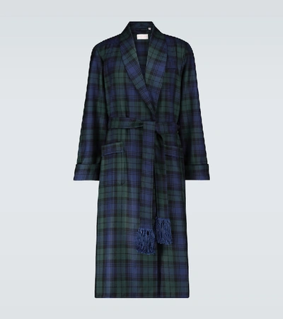 Shop Derek Rose Tartan 1 Robe In Multicoloured