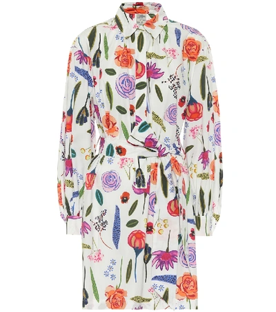 Shop Baum Und Pferdgarten Aubree Floral Cotton Shirt Dress In Multicoloured