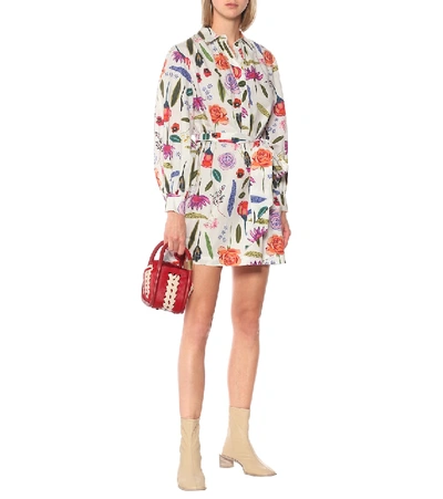 Shop Baum Und Pferdgarten Aubree Floral Cotton Shirt Dress In Multicoloured