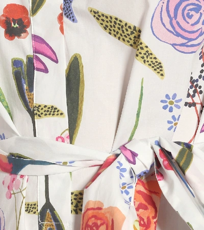 Shop Baum Und Pferdgarten Aubree Floral Cotton Shirt Dress In Multicoloured