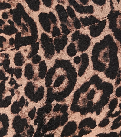 Shop Baum Und Pferdgarten Senga Leopard-print Midi Skirt In Brown
