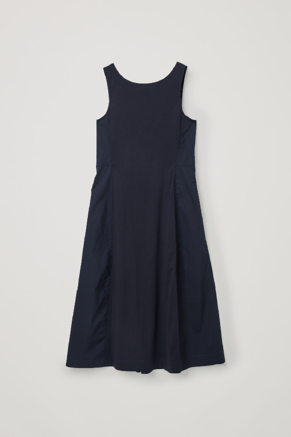 sleeveless cotton midi dress