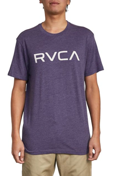 Shop Rvca Logo T-shirt In Purple