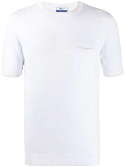 Shop Fedeli Gestricktes T-shirt In White