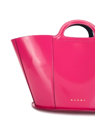 Shop Marni Small Tropicalia Tote Bag In Pink