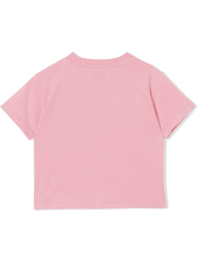 Shop Burberry Logo Print T-shirt In Pink