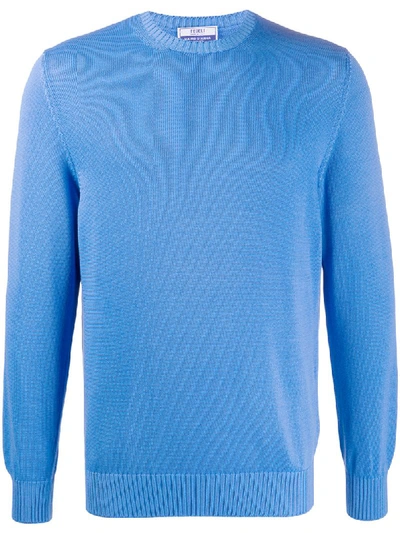 Shop Fedeli Cashmere Jumper In Blue