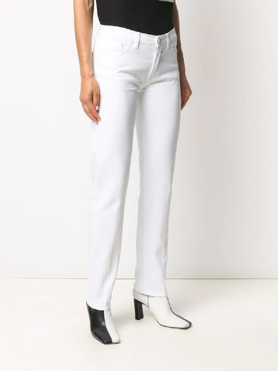 Shop Frankie Morello Straight-leg Jeans In White