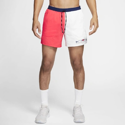Shop Nike Flex Stride Blue Ribbon Sports Men's 5" Brief-lined Running Shorts In Red