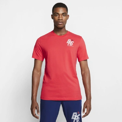 Shop Nike Men's Dri-fit Blue Ribbon Sports Running T-shirt In Red
