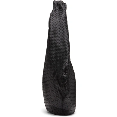 Shop Bottega Veneta Black Intrecciato Maxi Bv Jodie Bag In 1229 Black