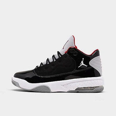 Shop Nike Jordan Max Aura 2 Basketball Shoes In Black/white/wolf Grey/gym Red
