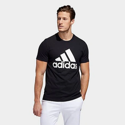 Shop Adidas Originals Adidas Men's Basic Badge Of Sport T-shirt In Black/white