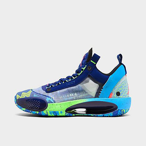 Nike Men's Air Jordan Xxxiv Low Basketball Shoes In Blue | ModeSens