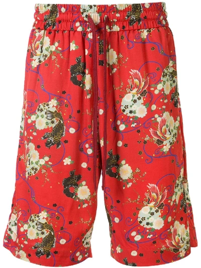 Shop Ih Nom Uh Nit Floral Print Bermuda Shorts In Multicolour