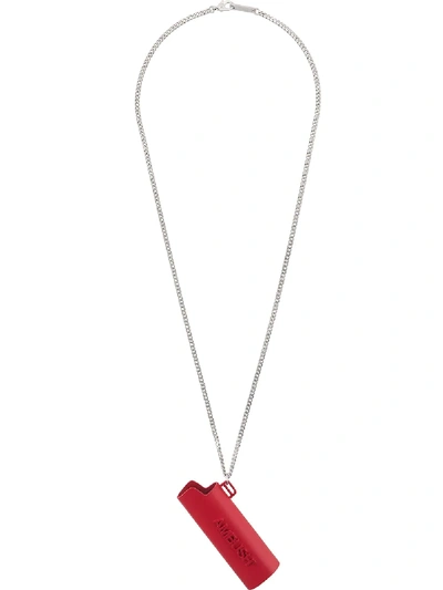 Shop Ambush Lighter Case Necklace In Red